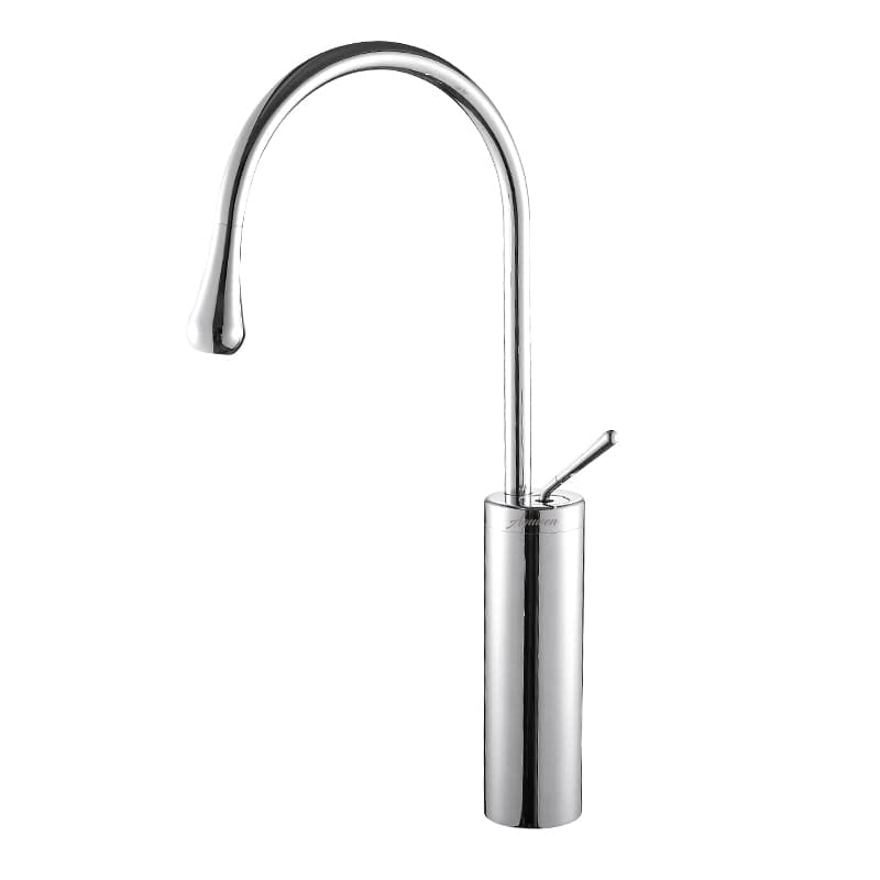 Aquieen Single Lever Basin Sink Mixer with Installation kit (Drop Chrome)