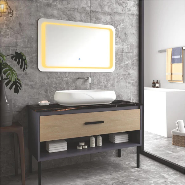 Aquieen Bathroom Floor Mounted Basin with Cabinet (8601)