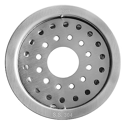 Aquieen 5 x 5 Bathroom Floor Water Drain Grating (Floor Jali) (5" Round Hole)