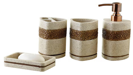 Bath Set - Sand Stone Beige