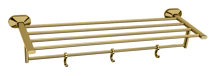 Aquieen Cuff Series Towel Rack 24" PVD Gold Finish (SS 304) (Cuff Gold)