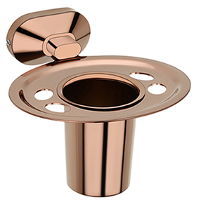 Aquieen Entive Wall Mounted Tumbler Holder with Installation Kit ( Cuff Rose Gold)