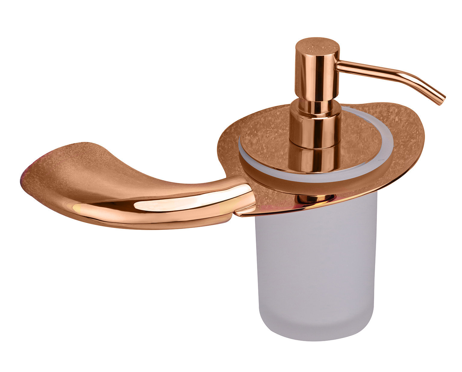 Aquieen Wall Mounted Liquid Soap Dispenser with Installation Kit (Entice Rose Gold)
