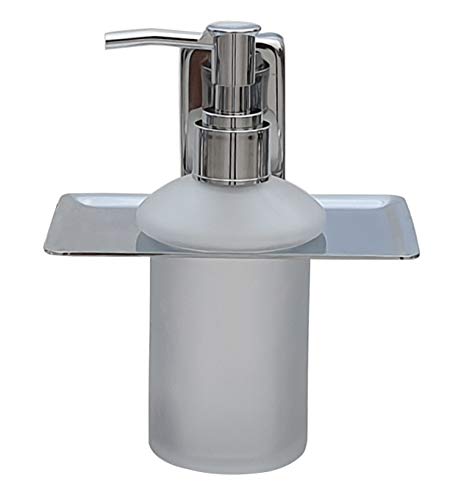 Aquieen Wall Mounted Liquid Soap Dispenser with Installation Kit Grade AISI SS 304 Compel - Chrome