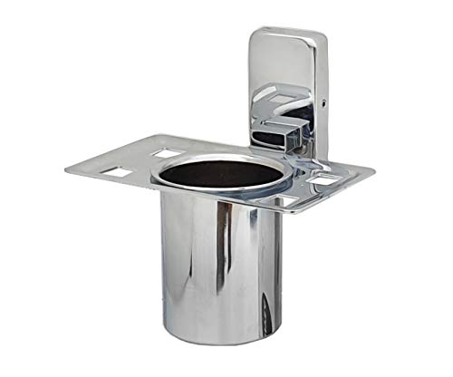 Aquieen Wall Mounted Tumbler Holder with Installation Kit Grade AISI SS 304 Compel - Chrome