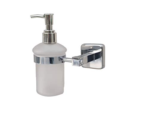 Aquieen Wall Mounted Liquid Soap Dispenser with Installation Kit (Grade AISI SS 304) (Compel) Gold
