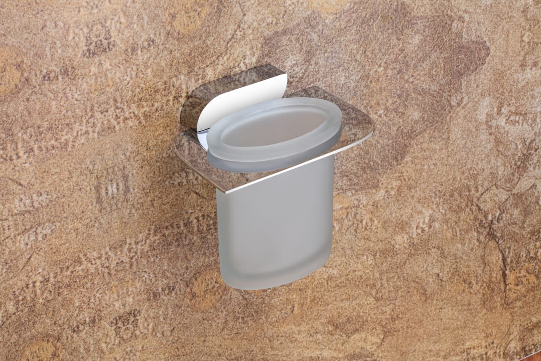 Aquieen Wall Mounted Bathroom Velancia Tumbler Holder (Chrome)