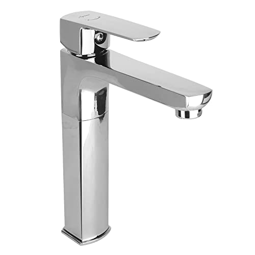 Aquieen Single Lever Basin Mixer Extended Tall Body with 600 mm connecting hoses (ZURA)
