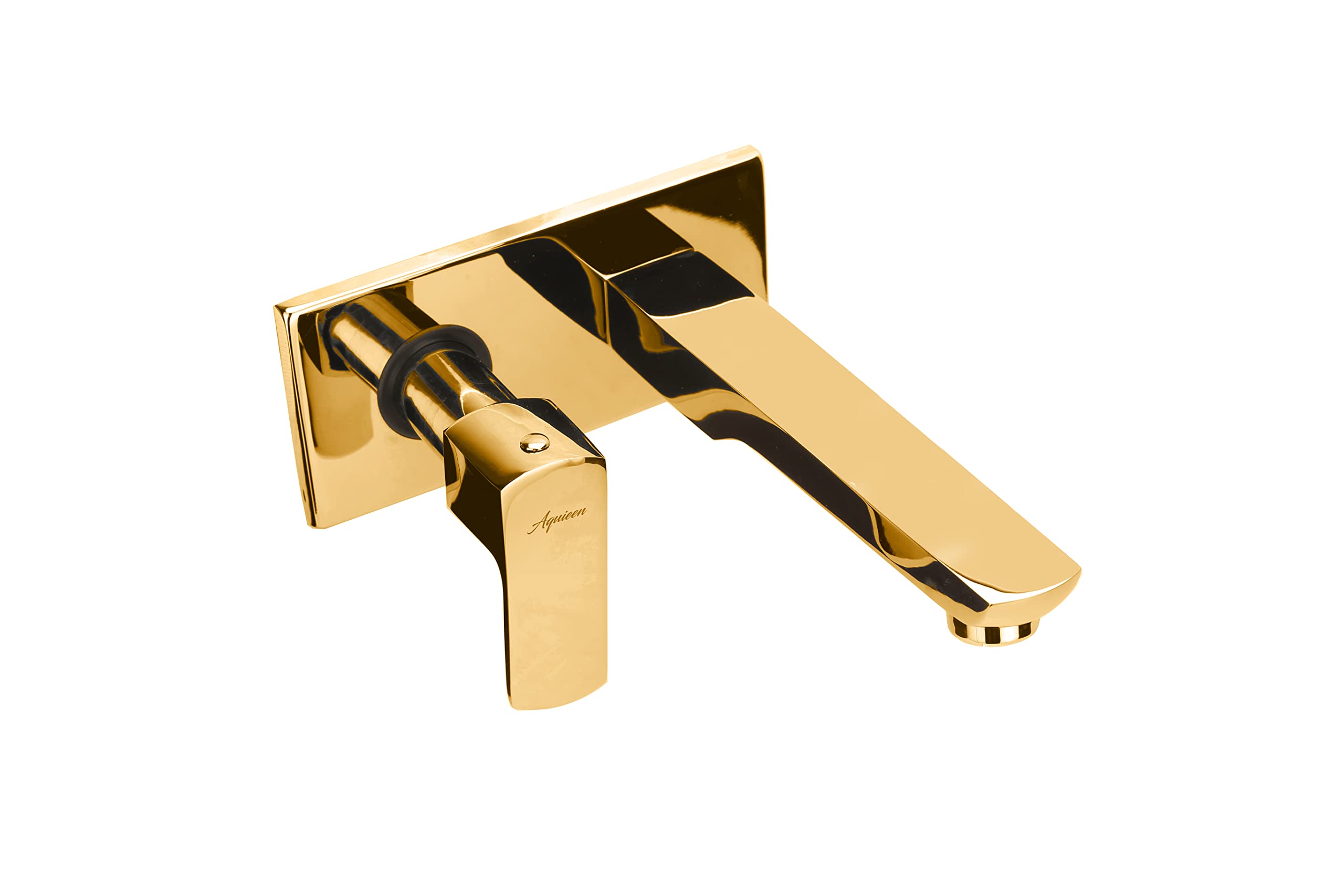 Aquieen Luxury Series Wall Mounted Basin Pillar Tap with Provision for Cold Water (Zura - PVD Gold)