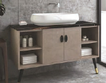 Aquieen Bathroom Floor Mounted Basin with Cabinet (8604)