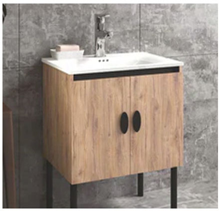 Aquieen Bathroom Floor Mounted Basin with Cabinet (8610)