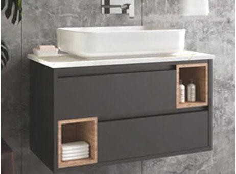 Aquieen Bathroom Wall Mounted Basin with Cabinet (8626)