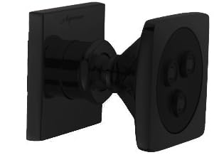 Aquieen Wall Mounted 3" Rain Body Shower Jets Brass ( Wave Body Jet Square - Black)