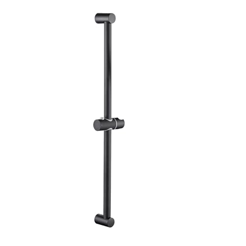 Aquieen Shower Sliding Rail, Shower Rod Variable with Height and Angle Adjustable Mounting Brackets Suitable for 1/2 G Connector, 660 mm